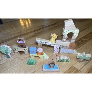 Just Play Disney Wooden Lion King Pride Rock‎ Building Blocks